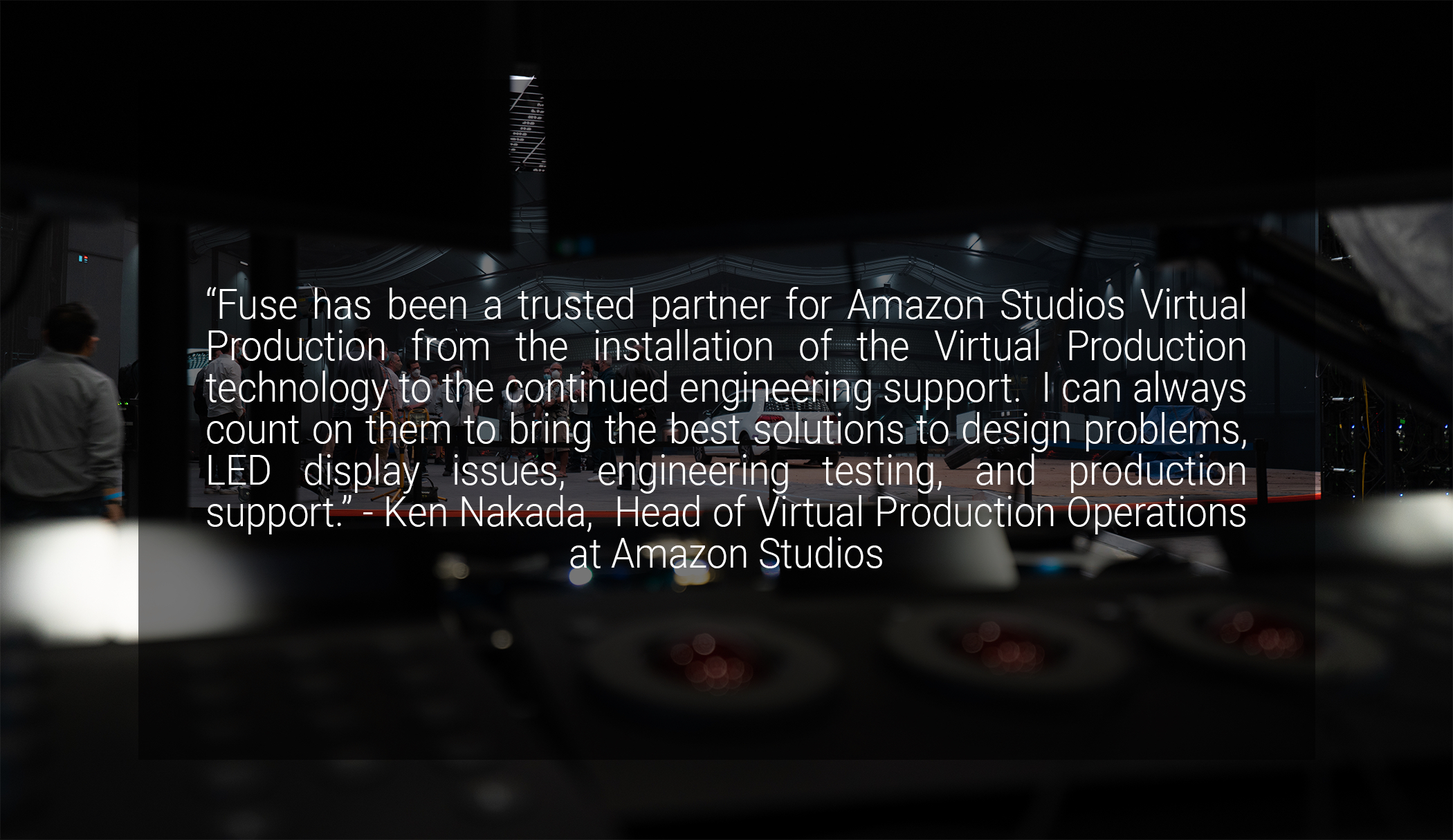 Amazon Studios Aws Led Volume