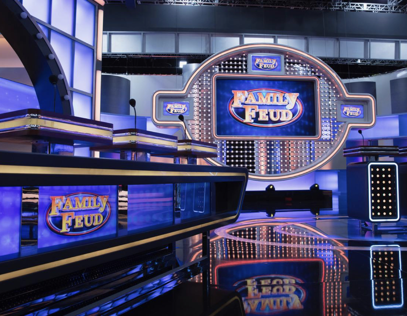 family feud stage set